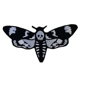 Skull Moth Death Head Hawk Embroidered Patch